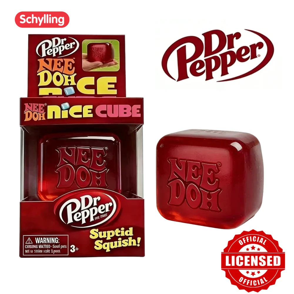Dr Pepper Squishy Stress Cube