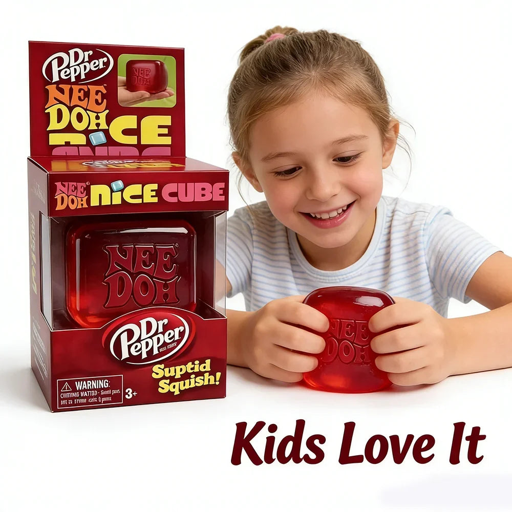 Dr Pepper Squishy Stress Cube
