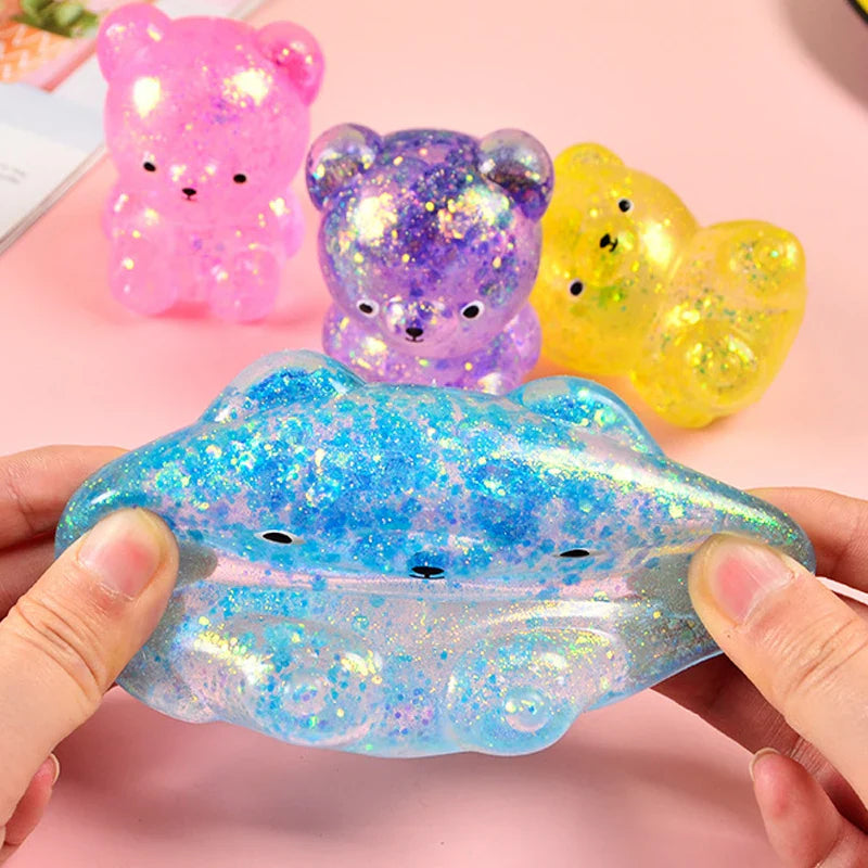 Glitter Squeeze Bear Toy