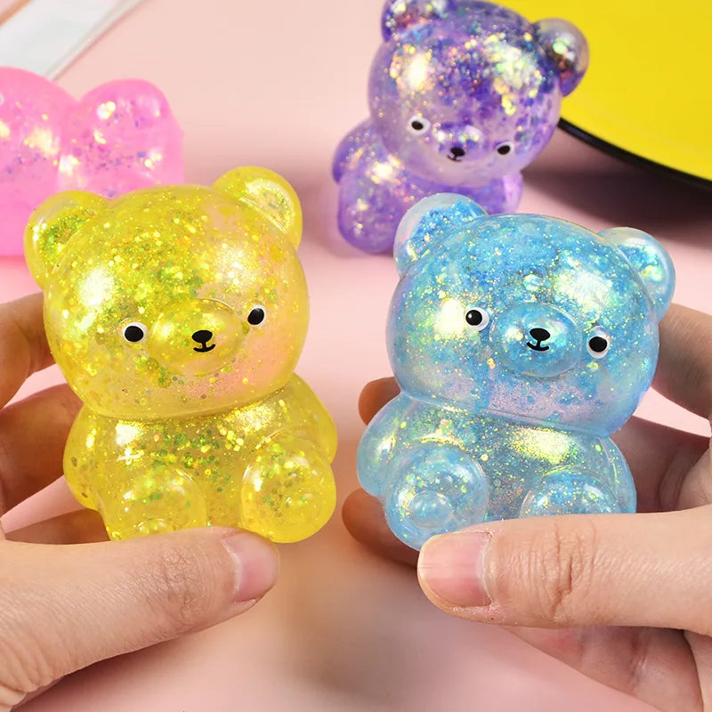 Glitter Squeeze Bear Toy