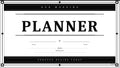 Classic Black and White Wedding Planner