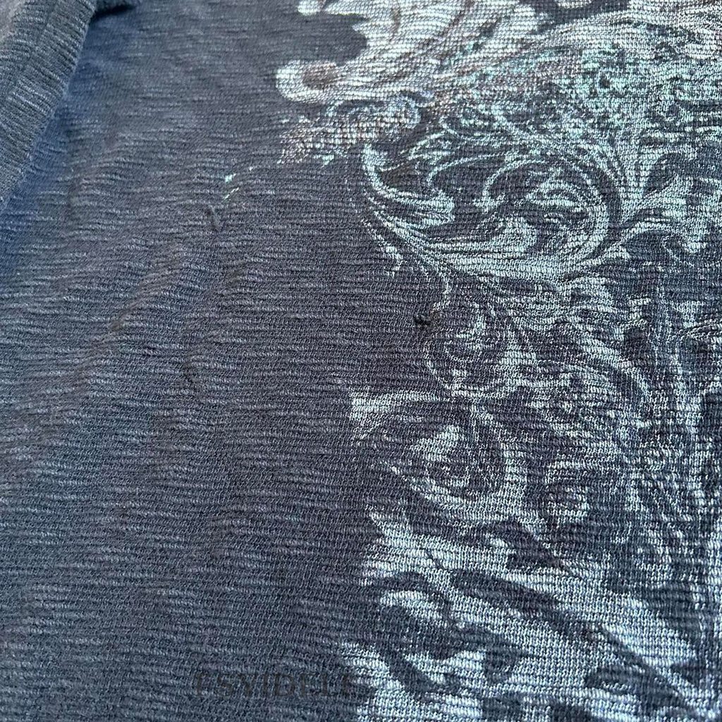 Retro Skull Print Long Sleeve T-shirt