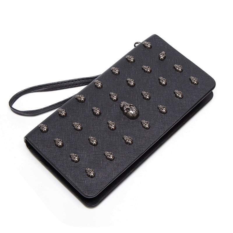 Skull Design PU Coin Purse and Card Holder