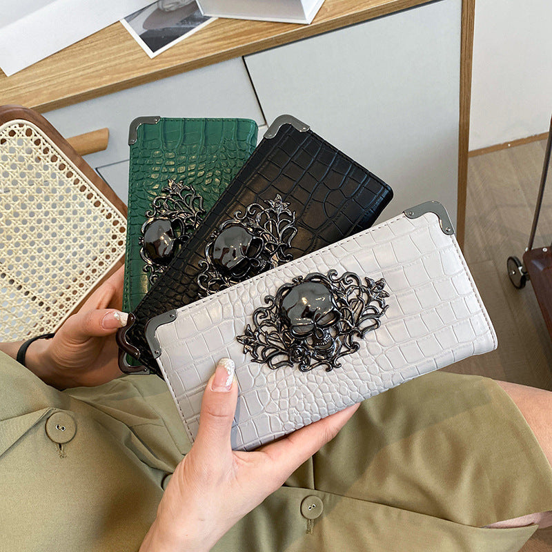 Skull Pattern PU Women's Wallet