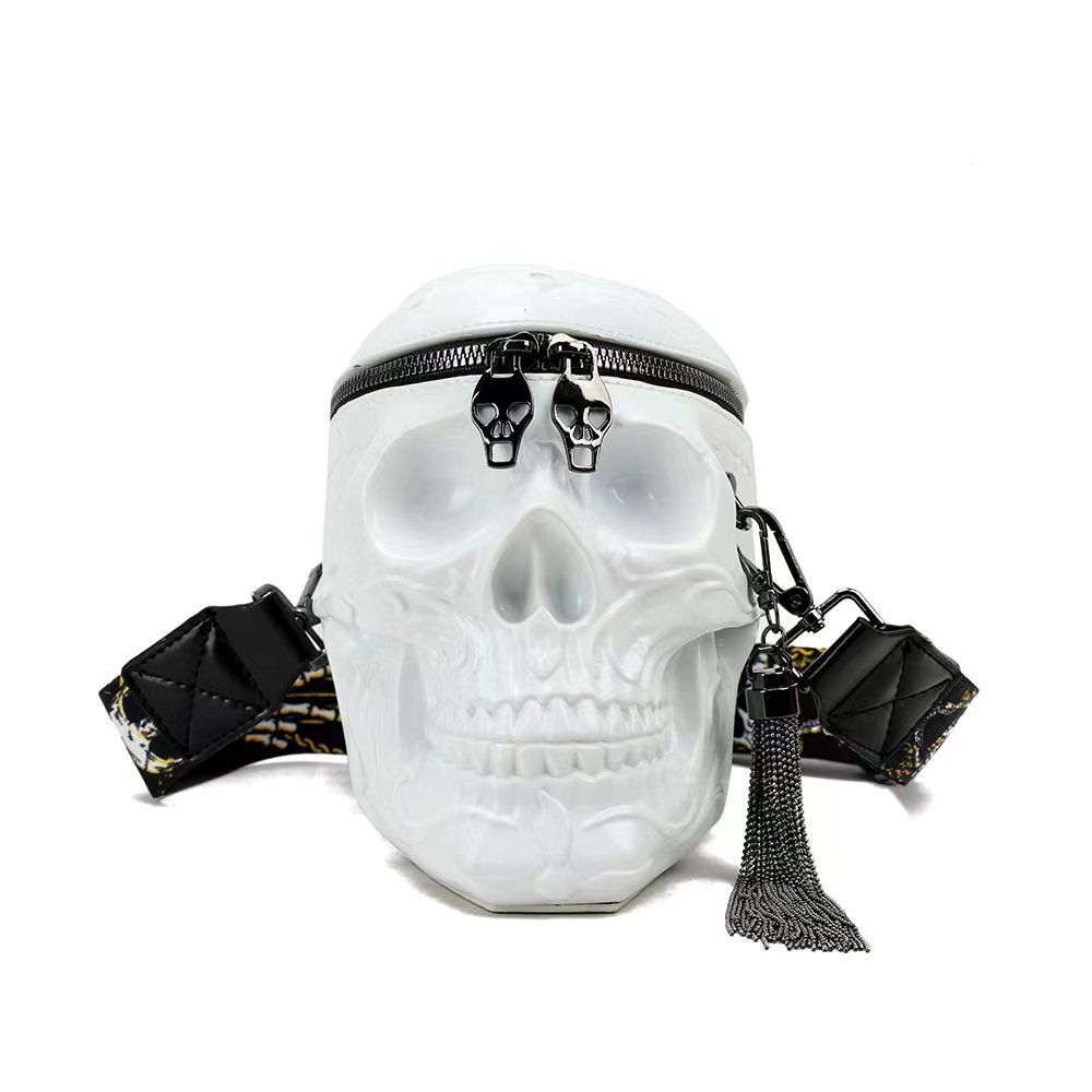 Dark Skull Tassel Shoulder Crossbody Bag