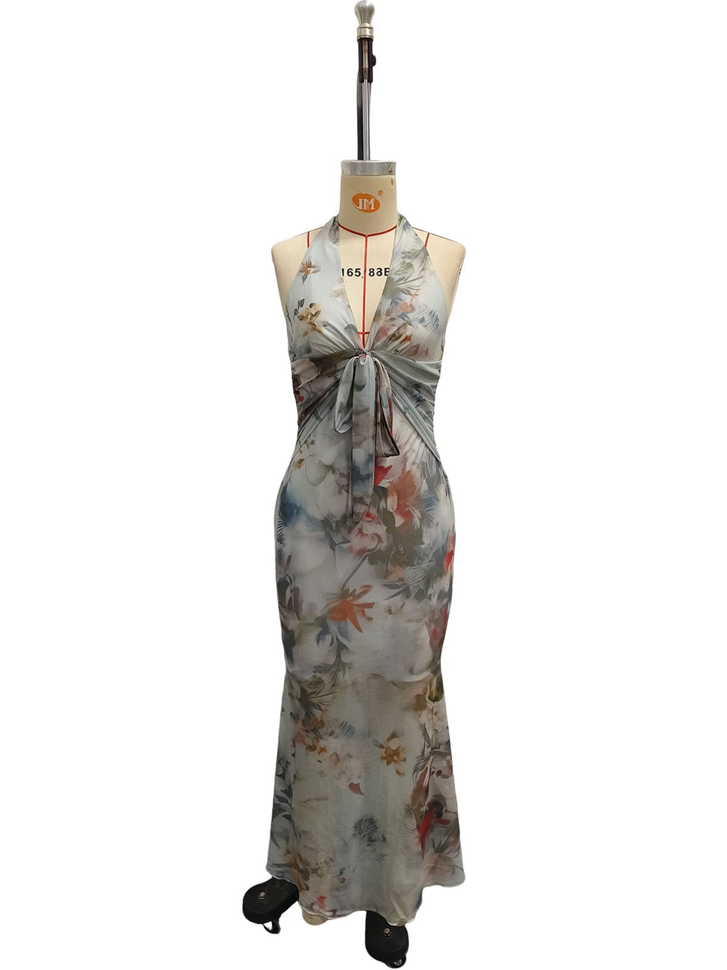Floral V-Neck Sleeveless Dress