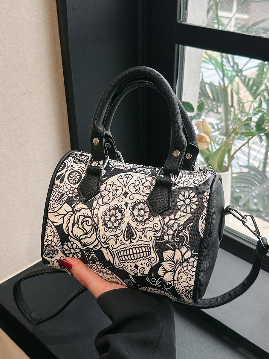 Fashion Skull Print Womens Shoulder Bag