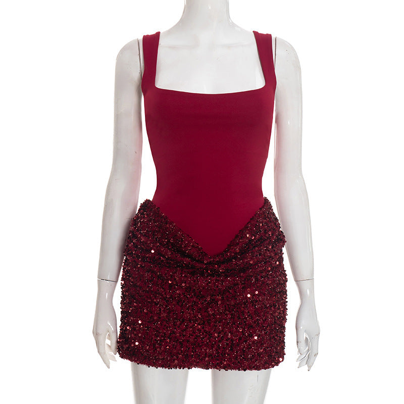 Elegant Sequin Bodycon Dress