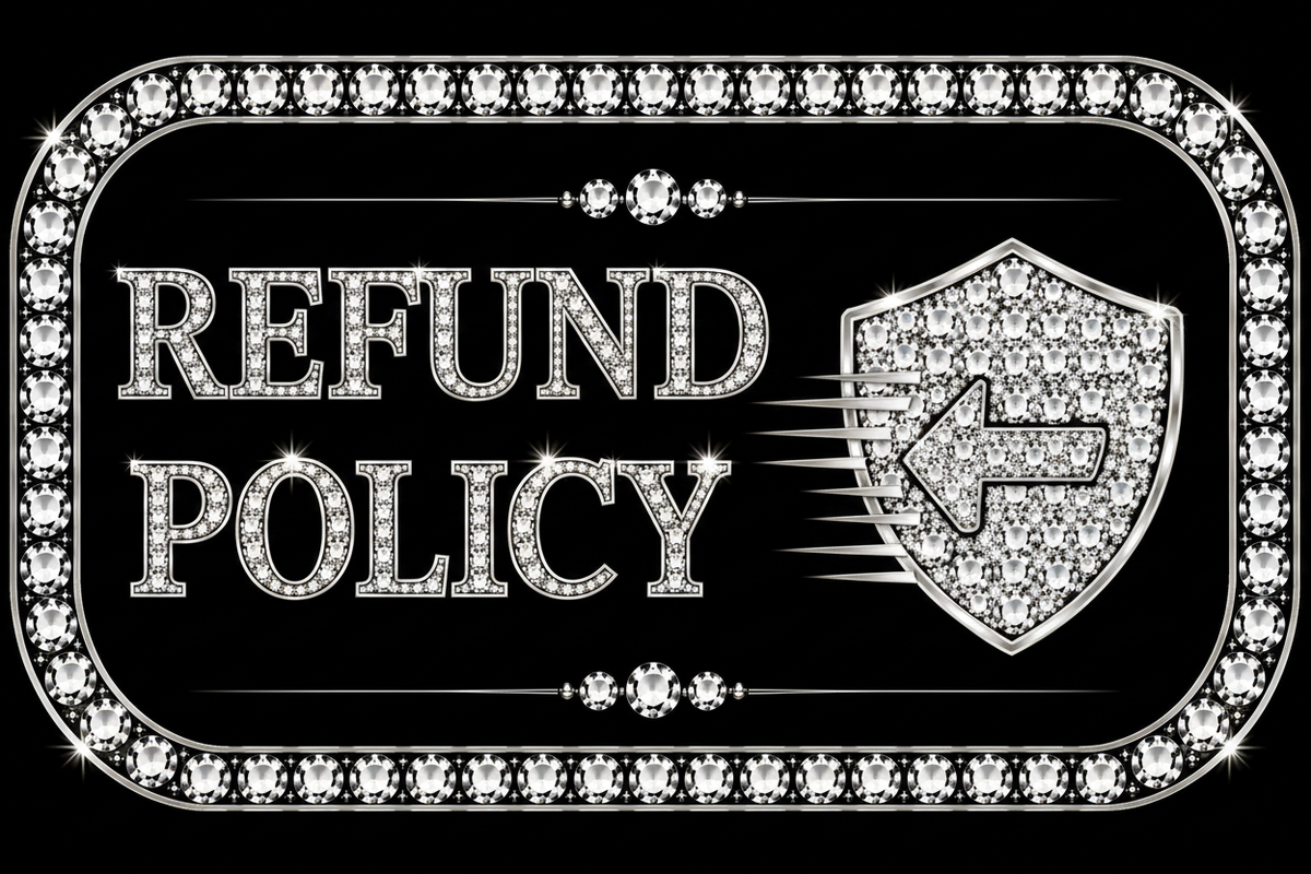 Refund Policy Bling Badge